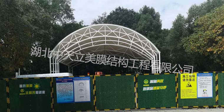 膜結構舞臺完工-中天立美