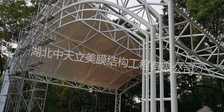 膜結構舞臺施工-中天立美